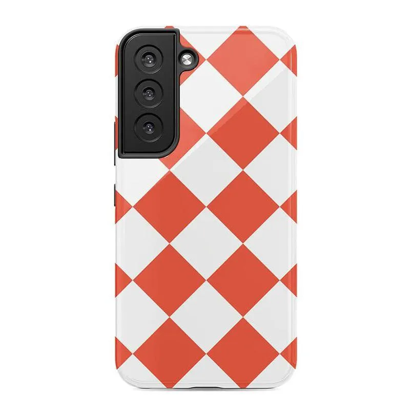 Premium Quality Red Checkerboard | High Contrast Design Case  Limited Availability!