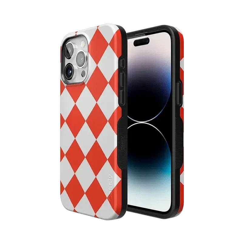 Premium Quality Red Checkerboard | High Contrast Design Case  Limited Availability!