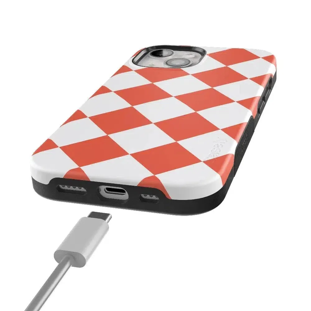 Premium Quality Red Checkerboard | High Contrast Design Case  Limited Availability!