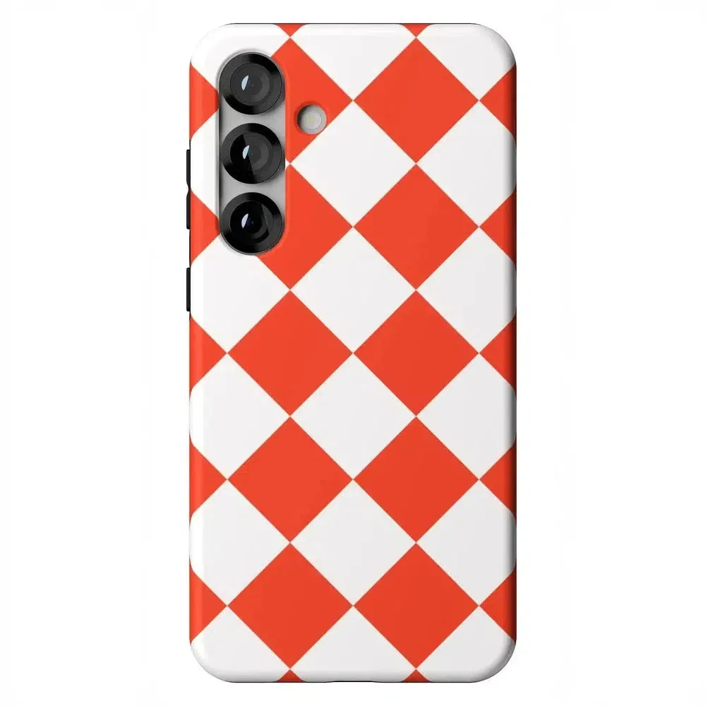 Premium Quality Red Checkerboard | High Contrast Design Case  Limited Availability!