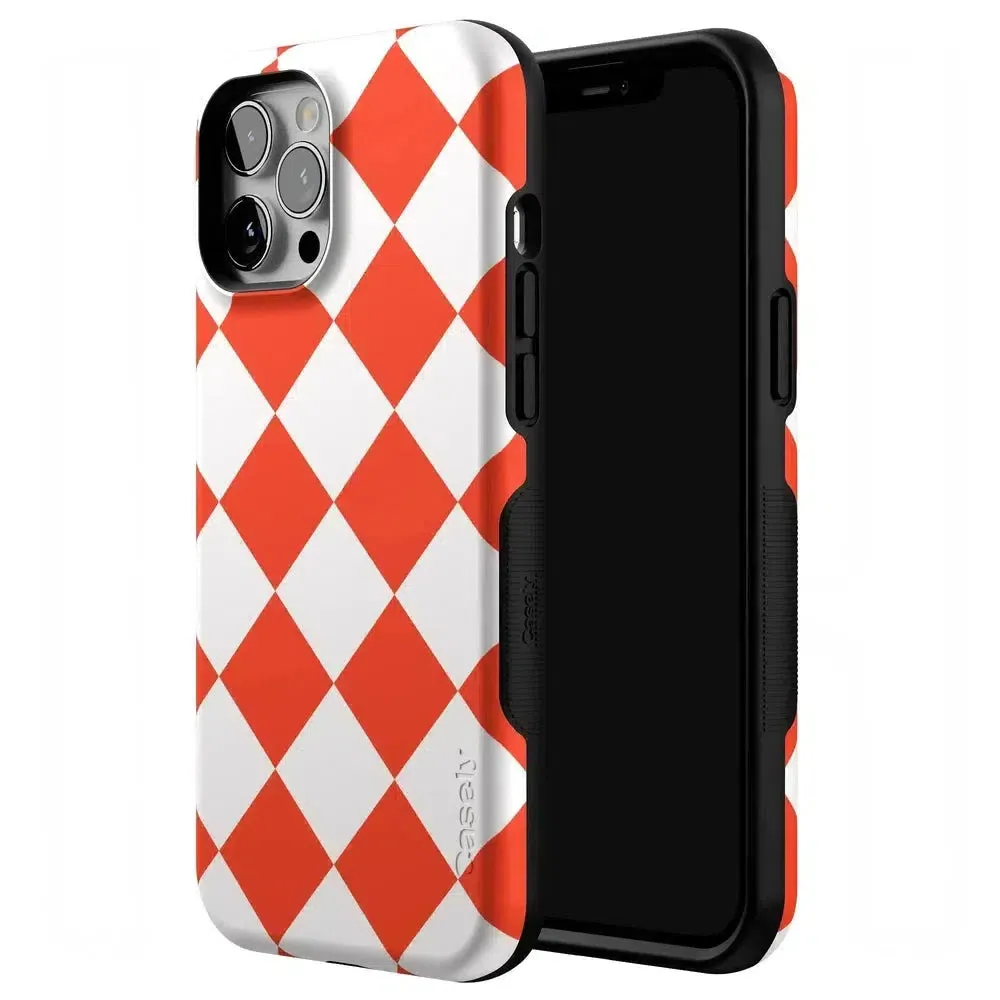 Premium Quality Red Checkerboard | High Contrast Design Case  Limited Availability!