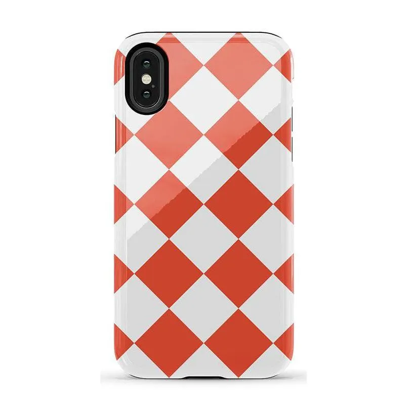Premium Quality Red Checkerboard | High Contrast Design Case  Limited Availability!