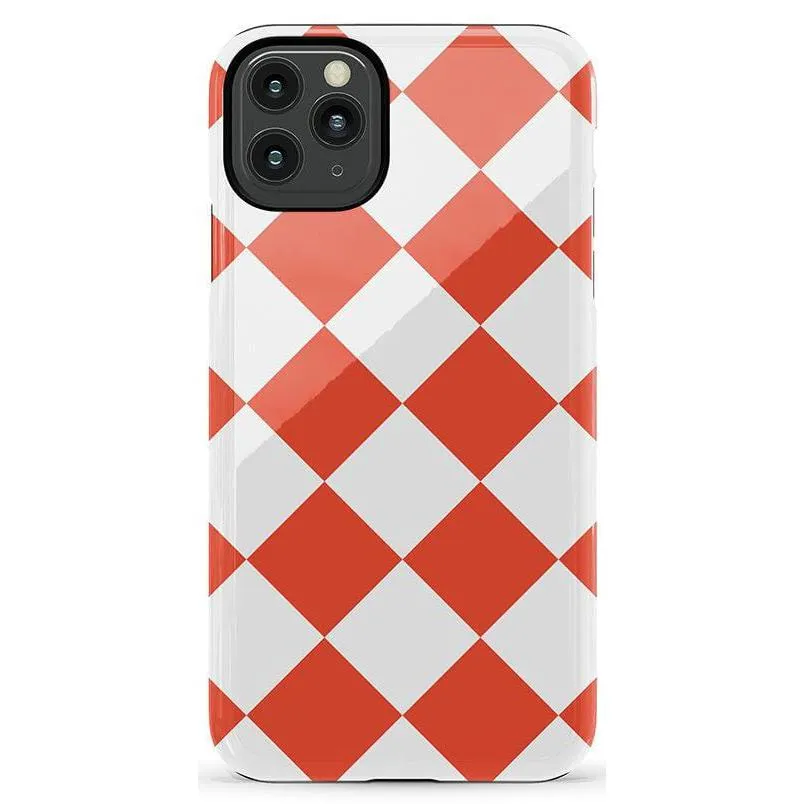 Premium Quality Red Checkerboard | High Contrast Design Case  Limited Availability!