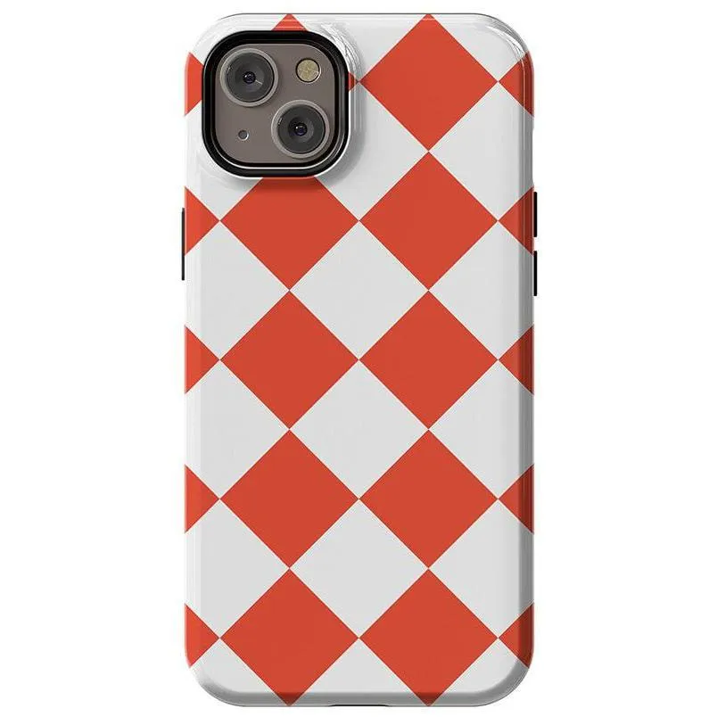 Premium Quality Red Checkerboard | High Contrast Design Case  Limited Availability!