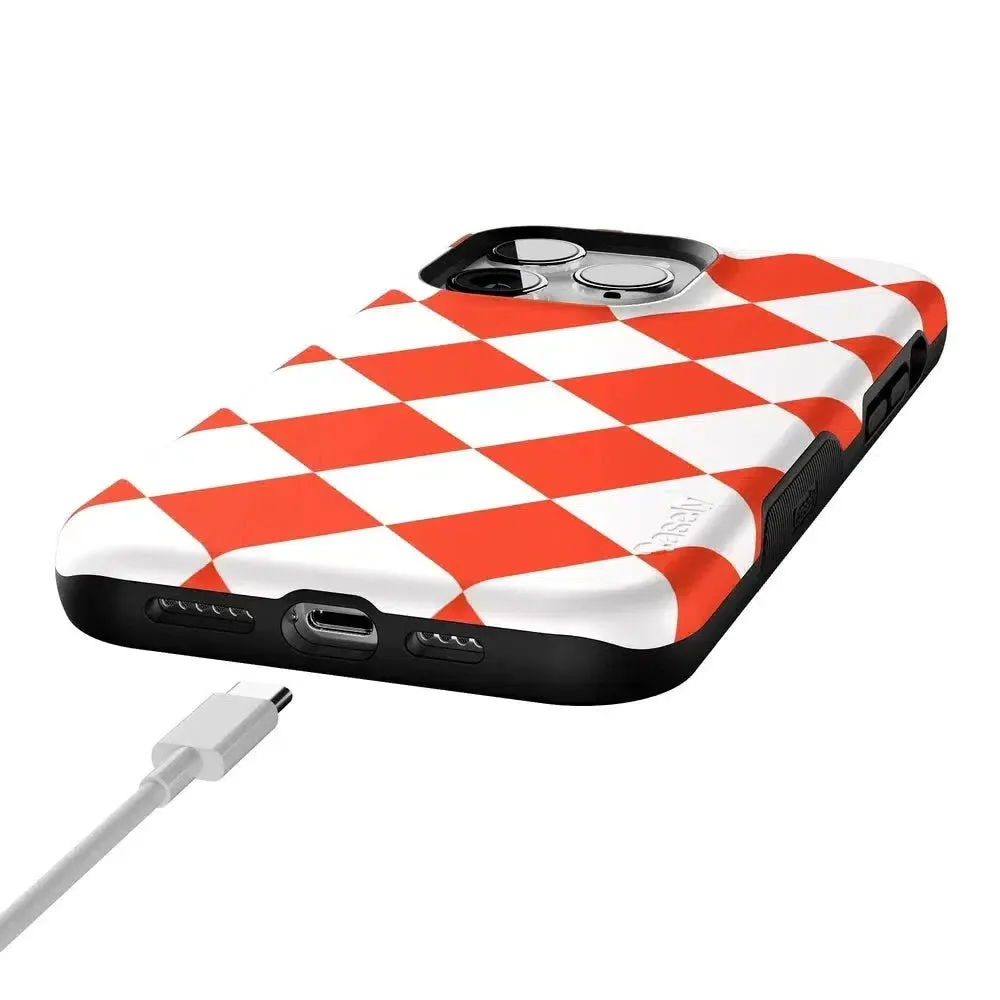 Premium Quality Red Checkerboard | High Contrast Design Case  Limited Availability!