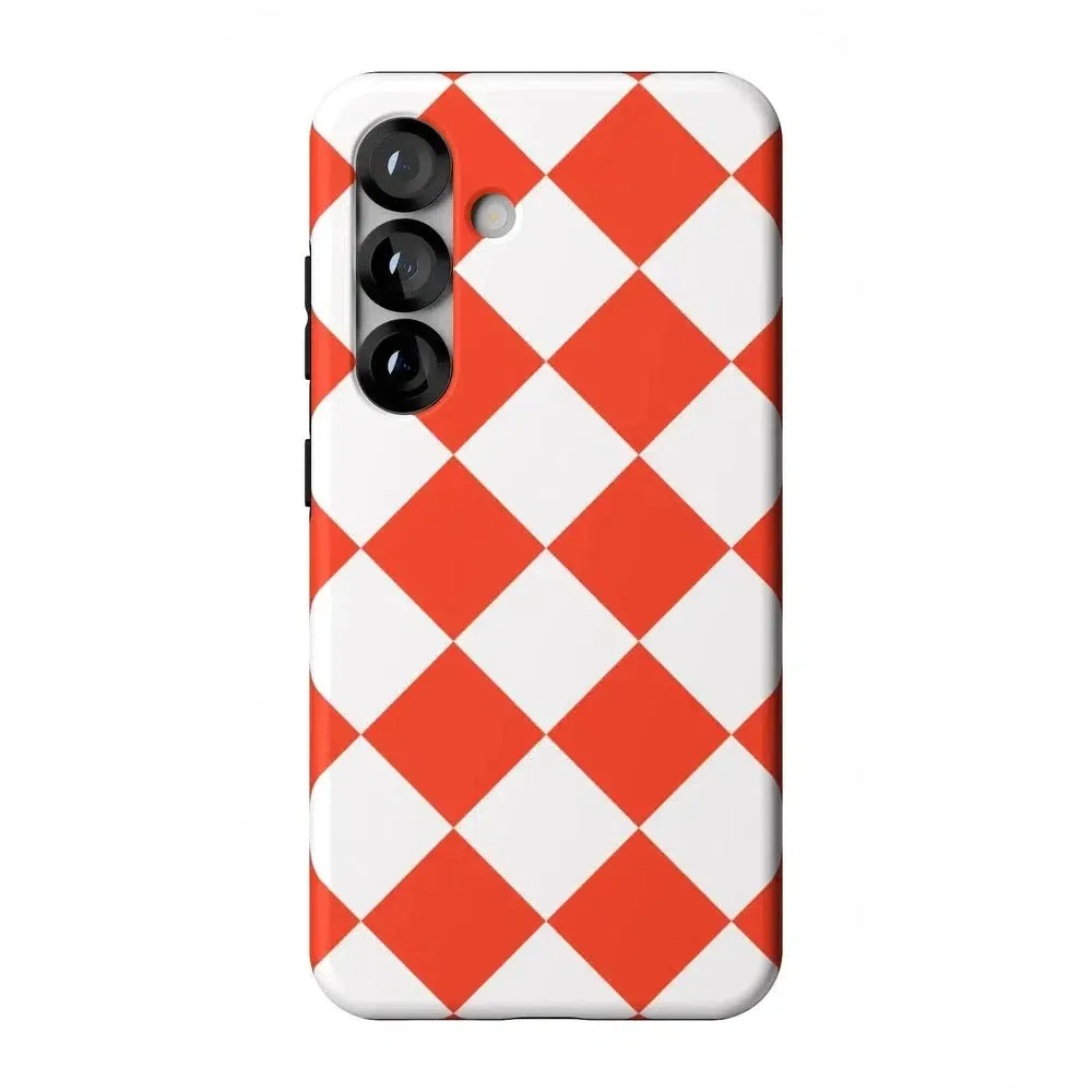 Premium Quality Red Checkerboard | High Contrast Design Case  Limited Availability!