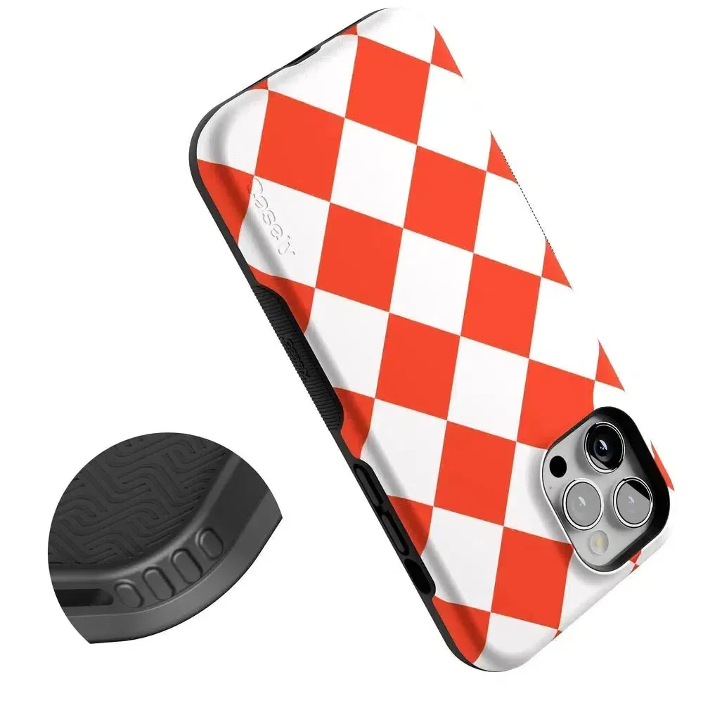 Premium Quality Red Checkerboard | High Contrast Design Case  Limited Availability!