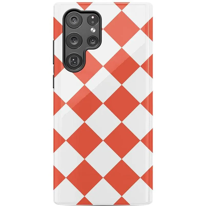 Premium Quality Red Checkerboard | High Contrast Design Case  Limited Availability!