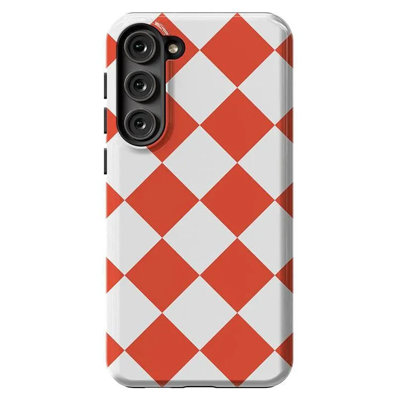 Premium Quality Red Checkerboard | High Contrast Design Case  Limited Availability!