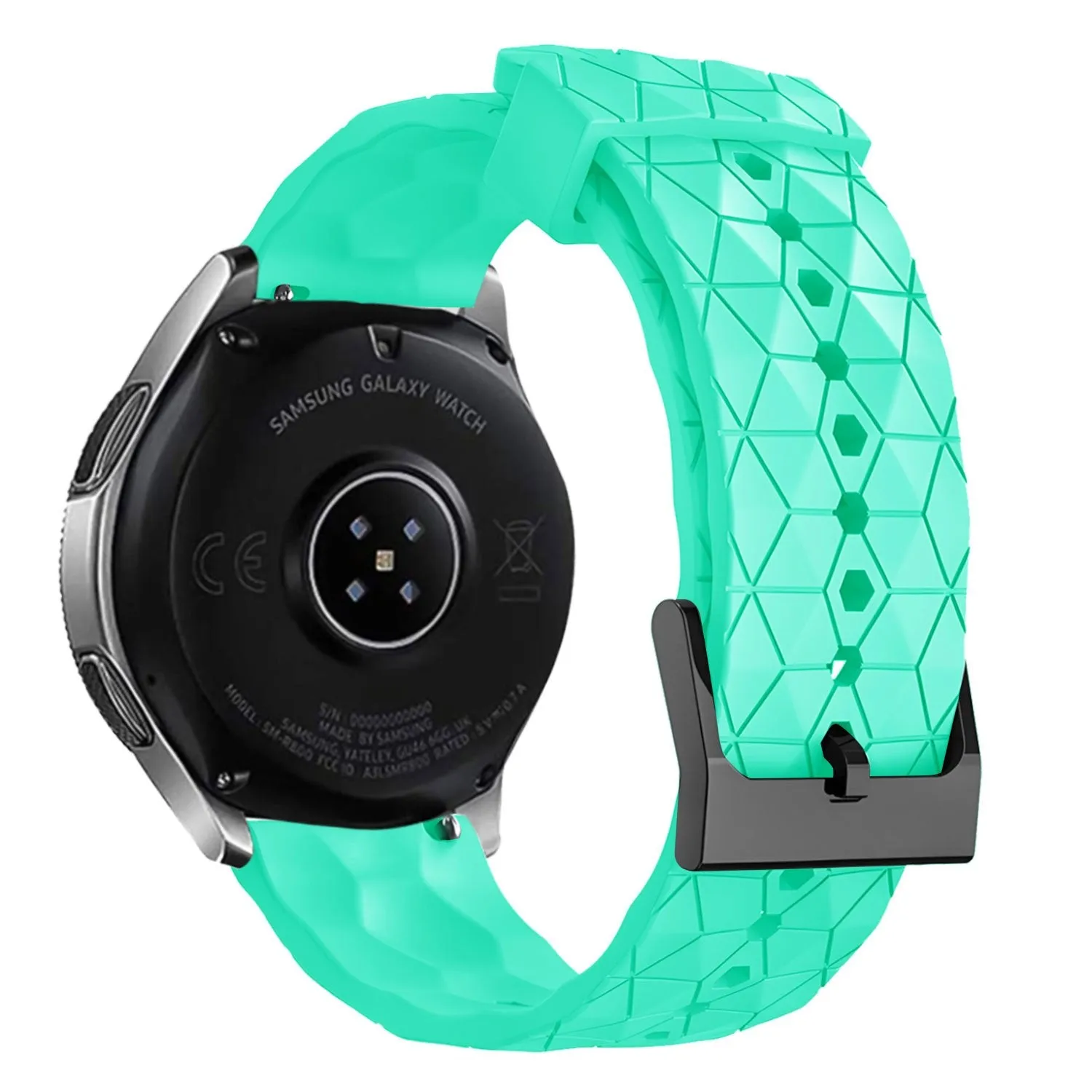 Premium Quality Redmi Watch 5 Active Silicone Hexa Strap (Aqua)  Limited Availability!