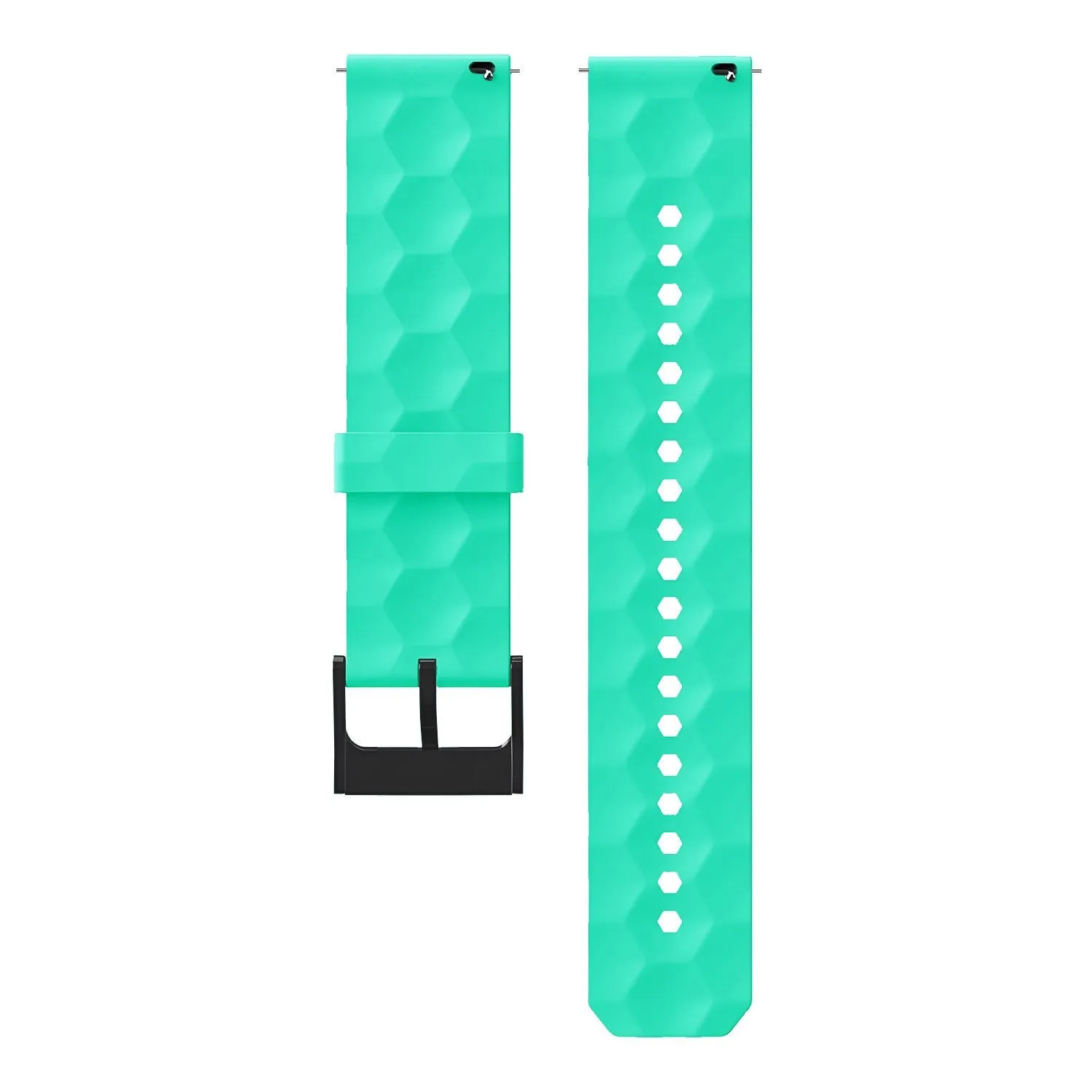 Premium Quality Redmi Watch 5 Active Silicone Hexa Strap (Aqua)  Limited Availability!