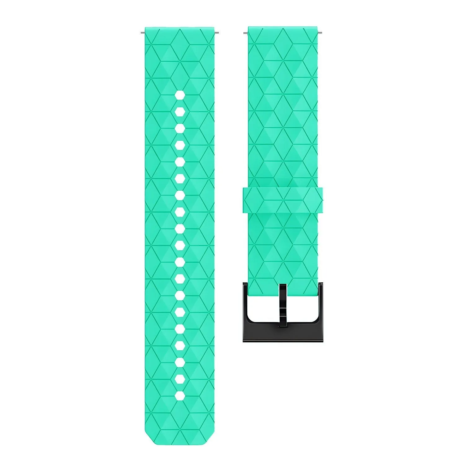 Premium Quality Redmi Watch 5 Active Silicone Hexa Strap (Aqua)  Limited Availability!