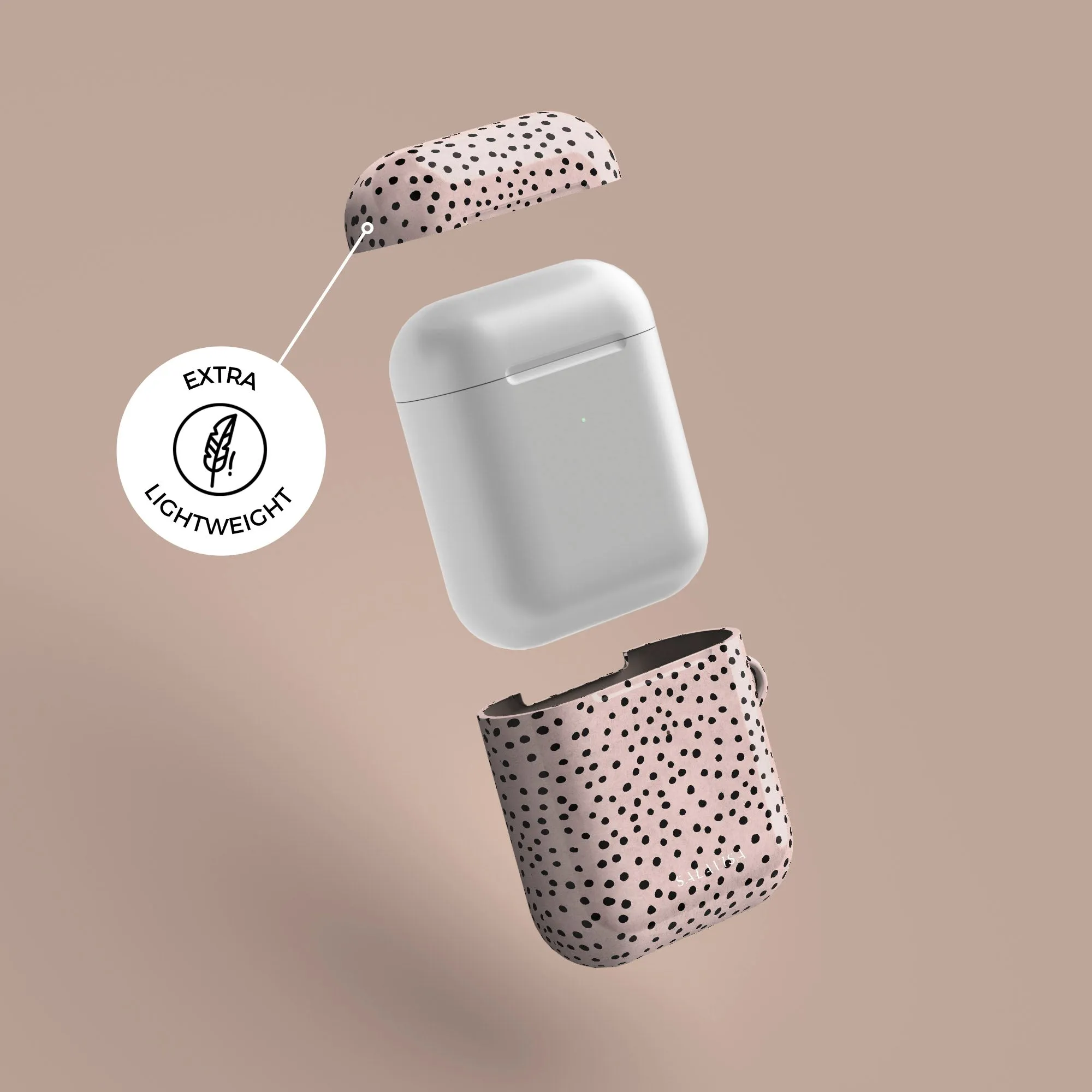 Premium Quality Rose Pink Polka Dots AirPods Case  Today Only!