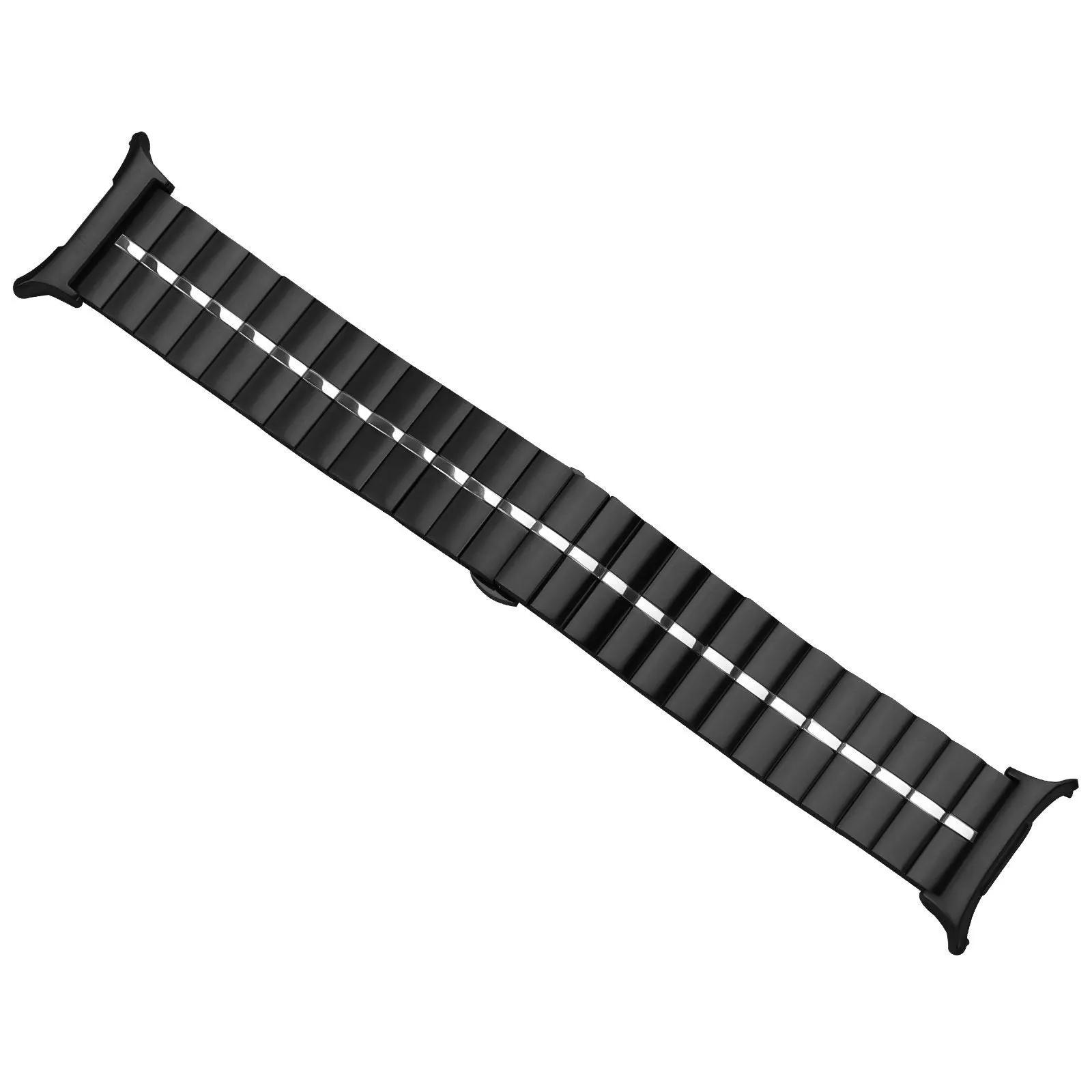 Premium Quality Samsung Galaxy Watch Ultra Premium Metal Strap (Black/Silver)  Ends Soon!