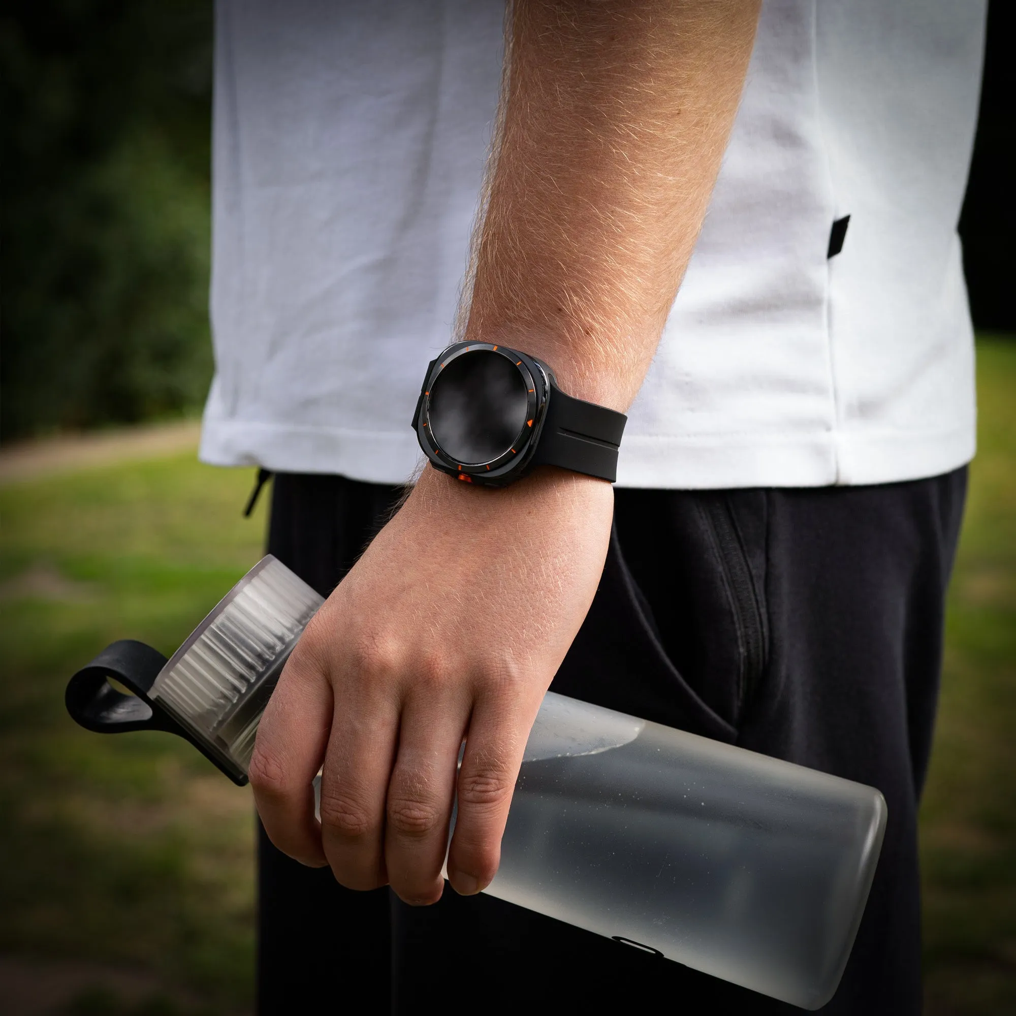 Premium Quality Samsung Galaxy Watch Ultra Sport Strap with D-buckle (Black)  Last Few Pieces!