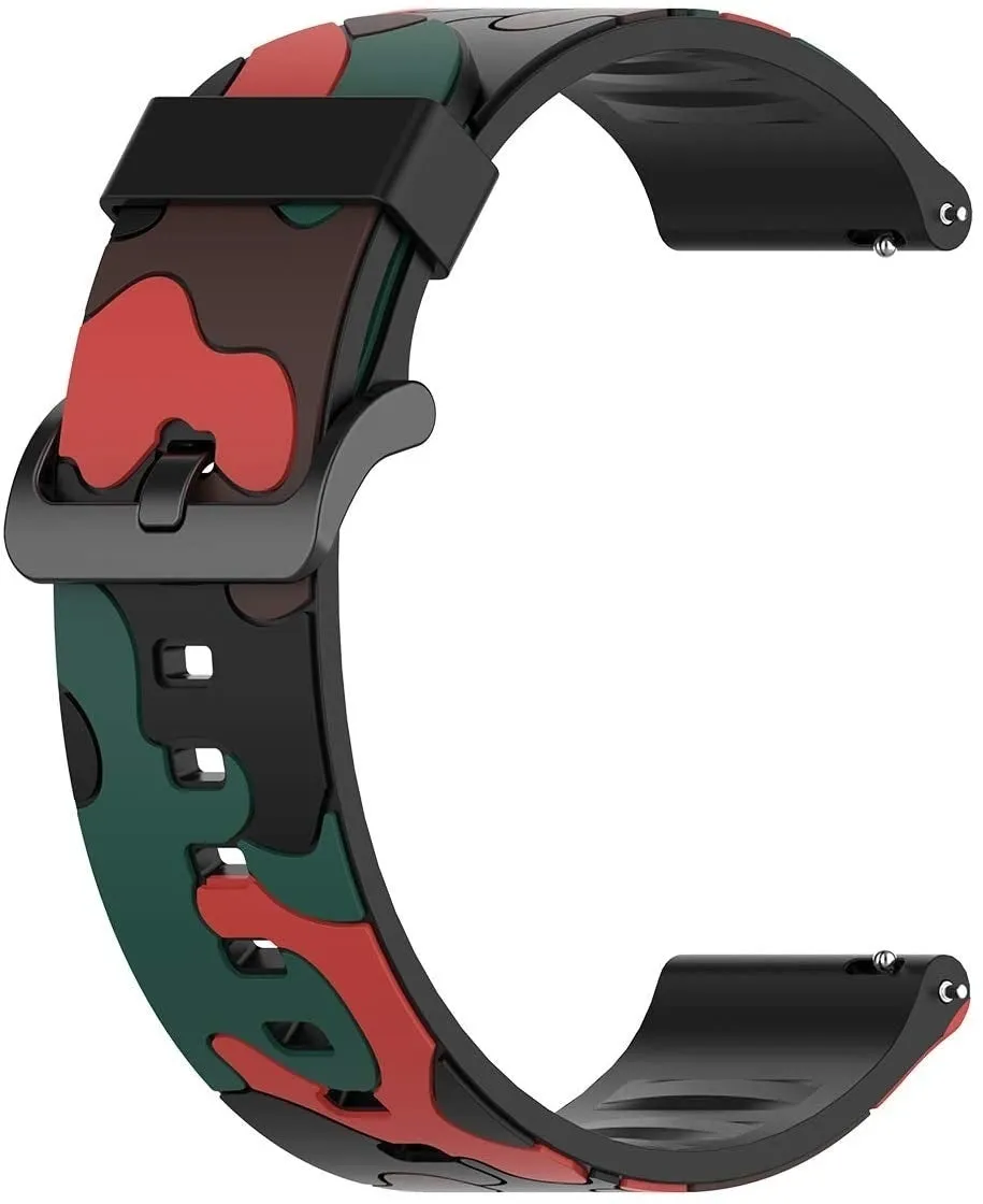 Premium Quality Xiaomi Amazfit GTS Camo Strap (Red)  Today Only!