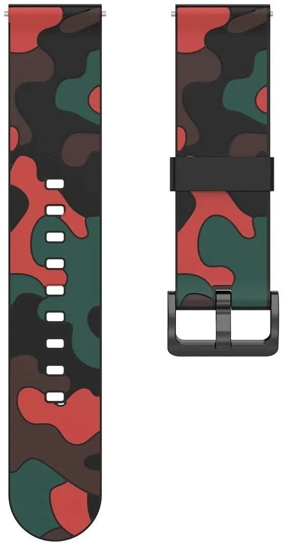 Premium Quality Xiaomi Amazfit GTS Camo Strap (Red)  Today Only!