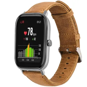 Premium Quality Xiaomi Amazfit GTS Leather Strap (Brown)  Today Only!