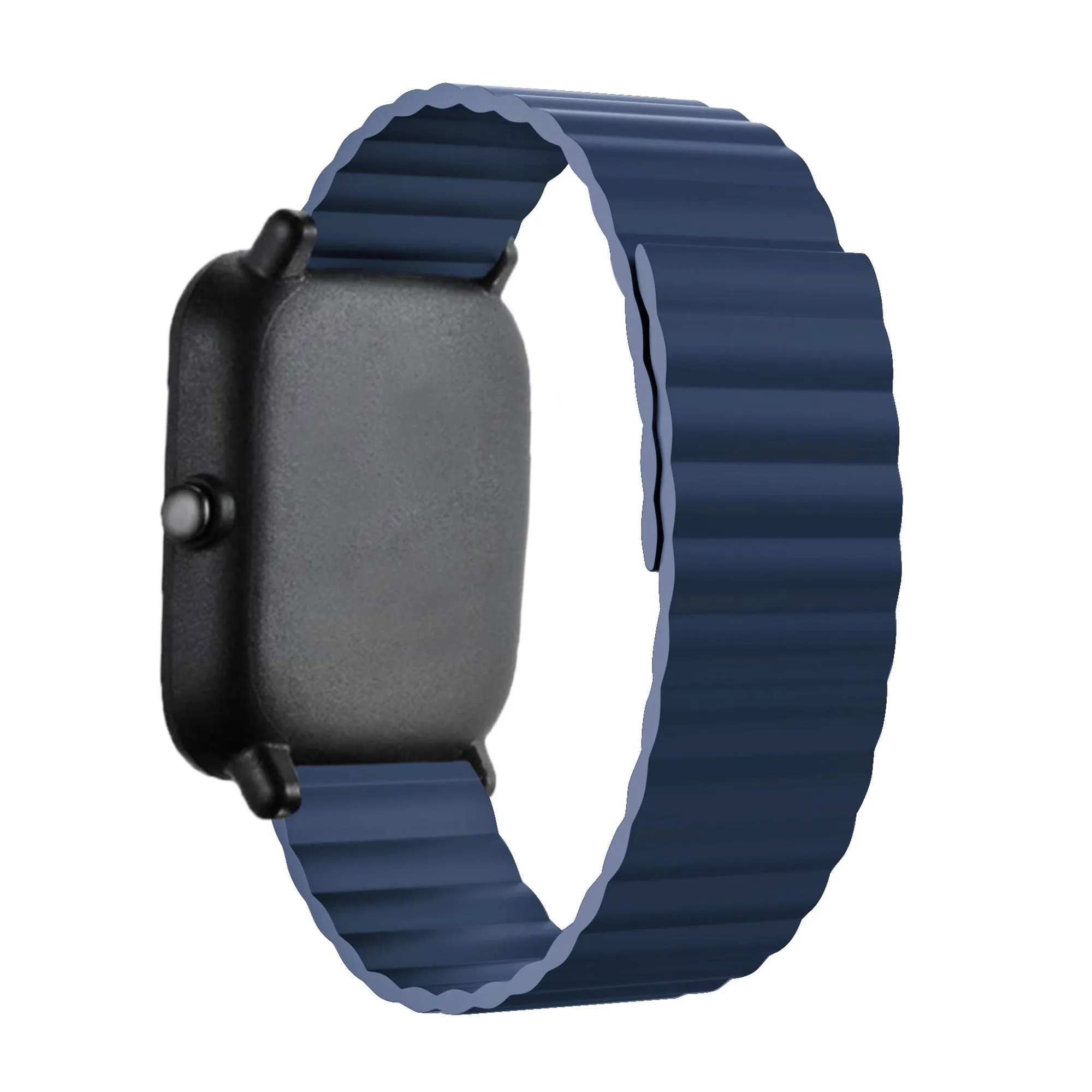 Premium Quality Xiaomi Amazfit GTS Magnetic Silicone Strap (Blue)  Going Fast!