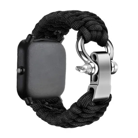 Premium Quality Xiaomi Amazfit GTS Nylon Rope Strap (Black)  Going Fast!