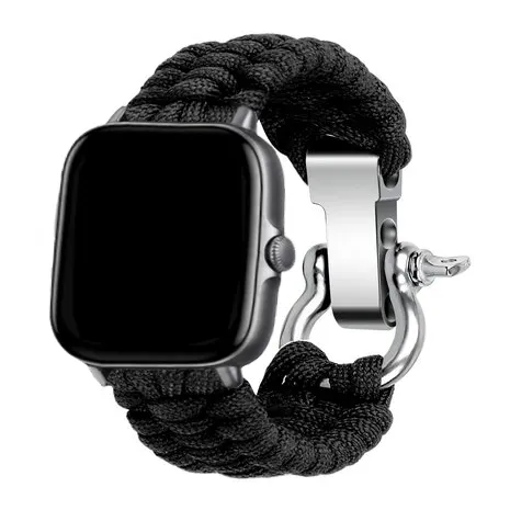 Premium Quality Xiaomi Amazfit GTS Nylon Rope Strap (Black)  Going Fast!