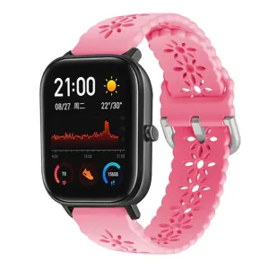 Premium Quality Xiaomi Amazfit GTS Silicone Strap Patterned (Bright Pink)  Almost Sold Out!