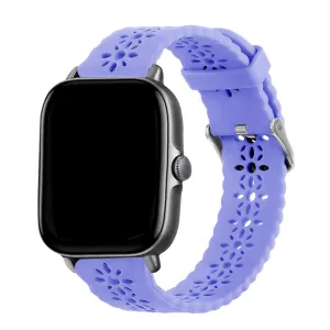 Premium Quality Xiaomi Amazfit GTS Silicone Strap Patterned (Lilac)  Today Only!