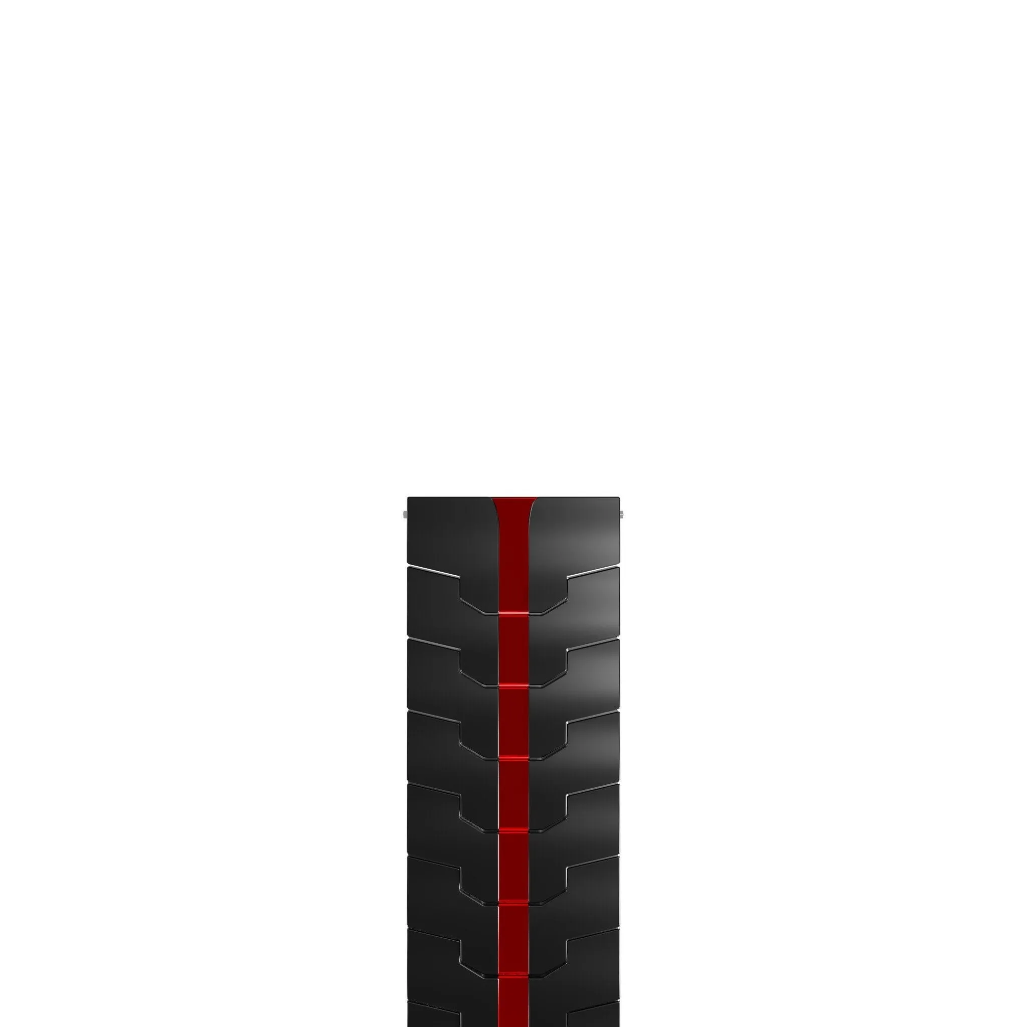 Premium Quality Xiaomi Amazfit GTS Steel Iron Strap (Black/Red)  Today Only!