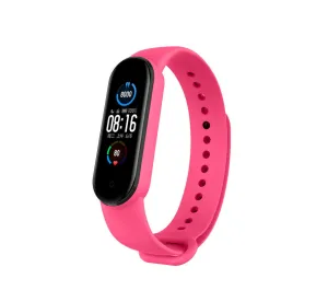 Premium Quality Xiaomi Mi Band 6 Silicone Strap (Bright Pink)  Ends Soon!