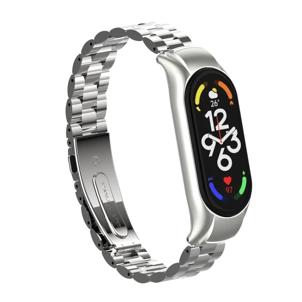 Premium Quality Xiaomi Mi Band 7 Steel Strap (Silver)  Today Only!