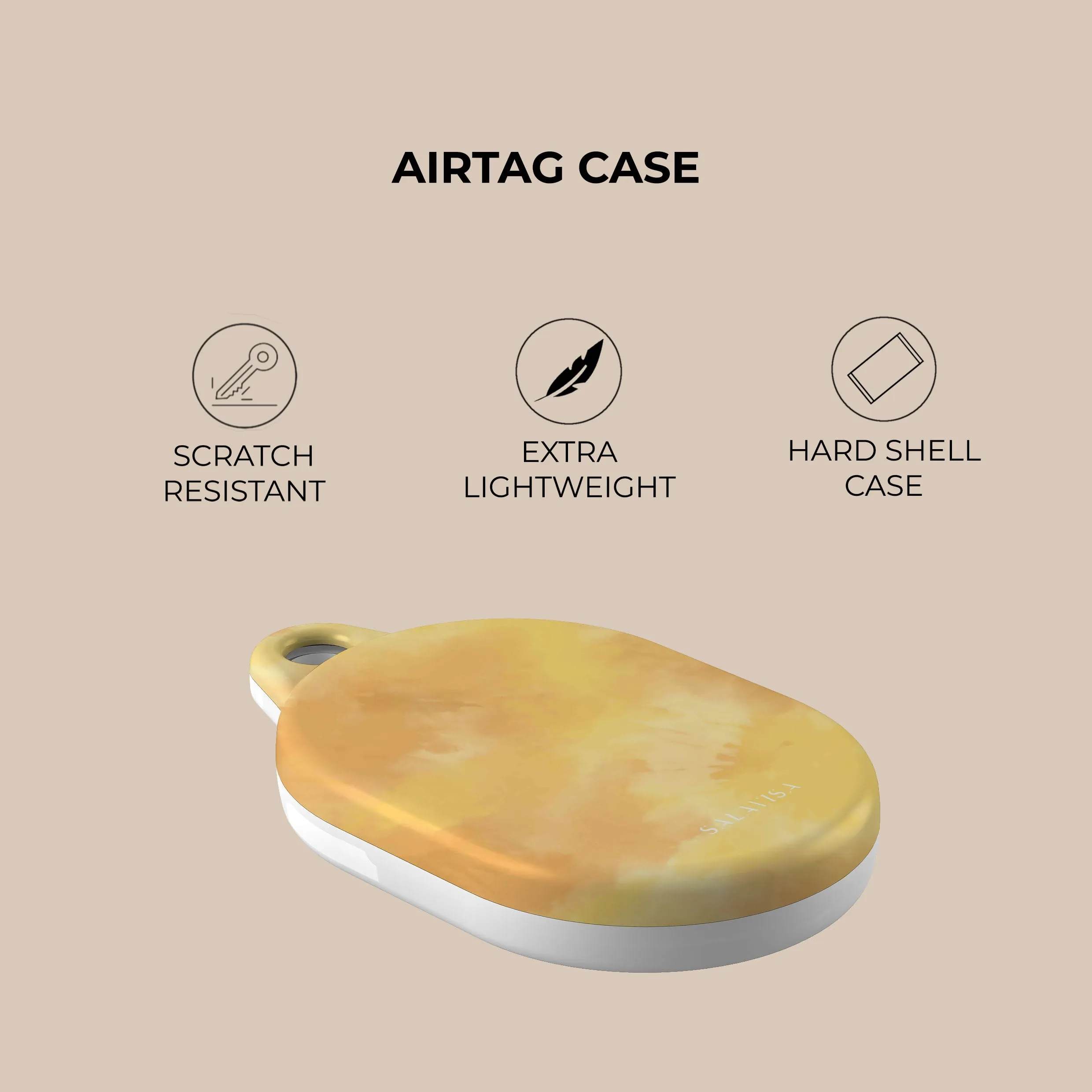 Premium Quality Yellow Tie Dye AirTag Holder  Going Fast!