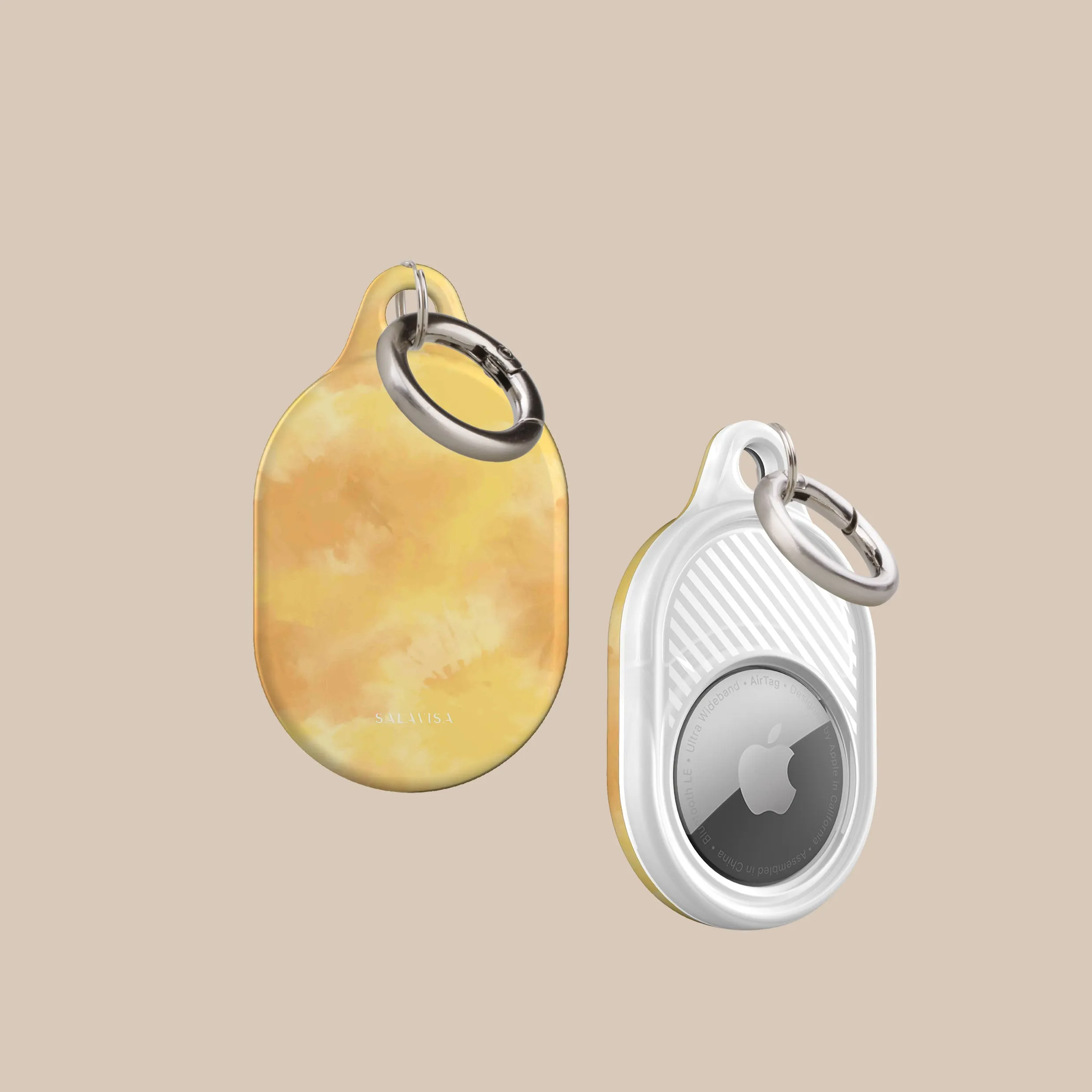 Premium Quality Yellow Tie Dye AirTag Holder  Going Fast!