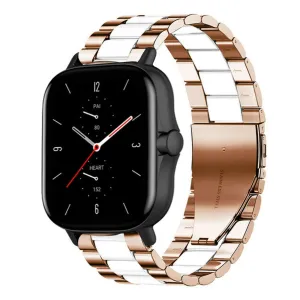 Selling Fast Amazfit GTS 2 Steel Strap (Rose Gold/White)  Going Fast!