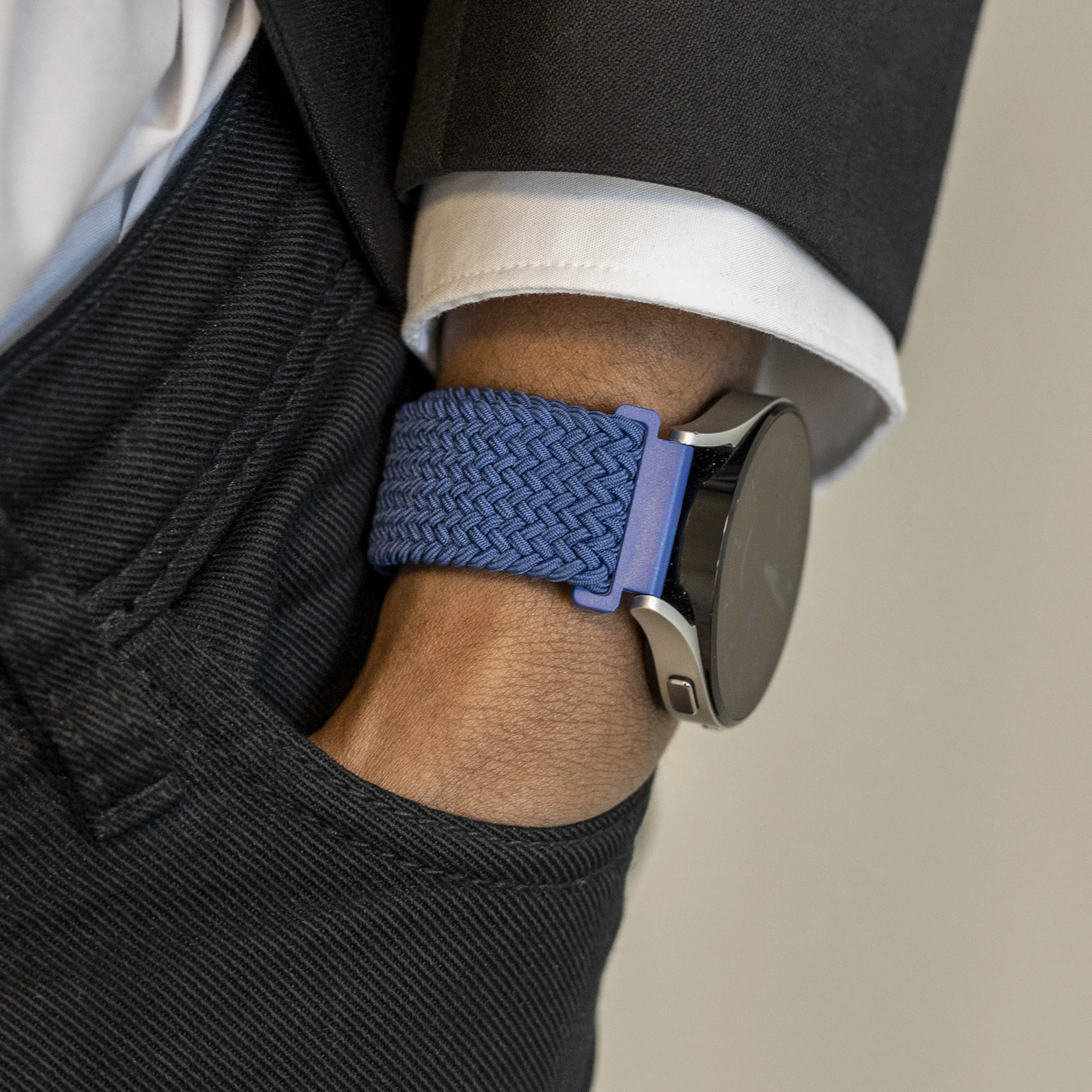 Selling Fast Amazfit GTS 4 Braided Strap with P-Buckle (Blue)  Today Only!