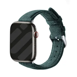 Selling Fast Apple Watch Buckled Alcantara Strap (Dark Green)  Ends Soon!