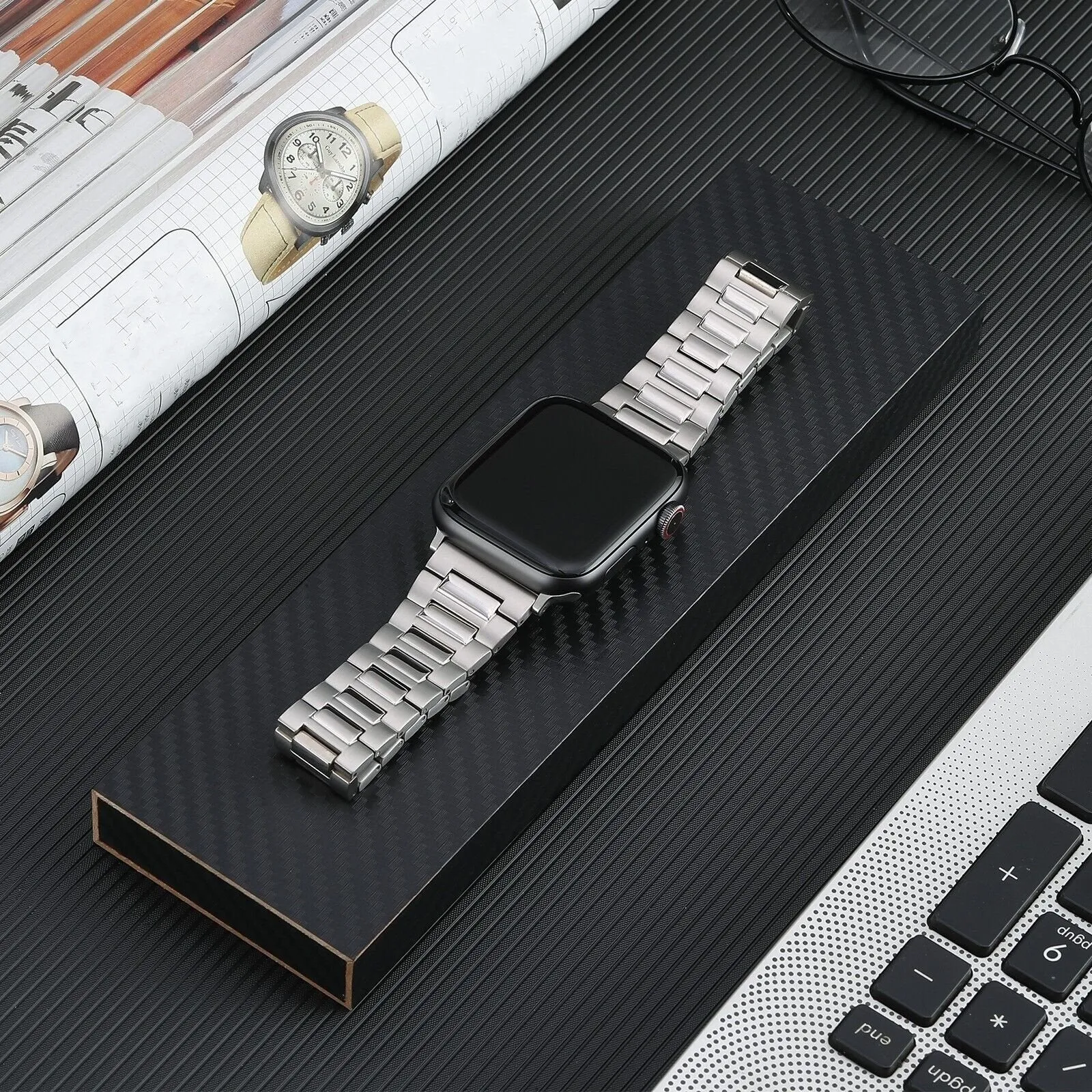Selling Fast Apple Watch Luxury Titanium Strap (Silver)  Last Chance!