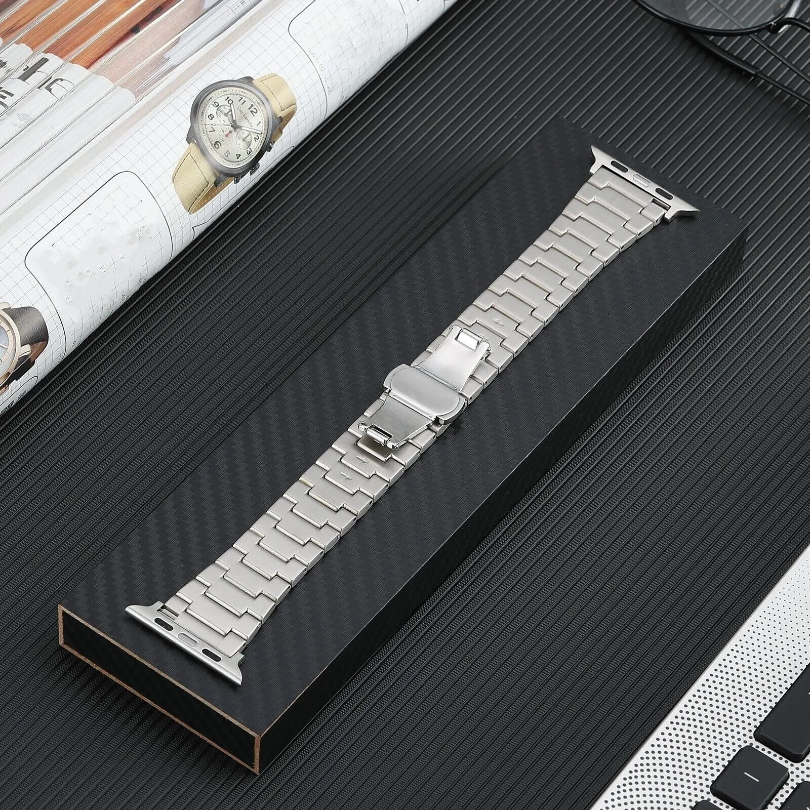 Selling Fast Apple Watch Luxury Titanium Strap (Silver)  Last Chance!