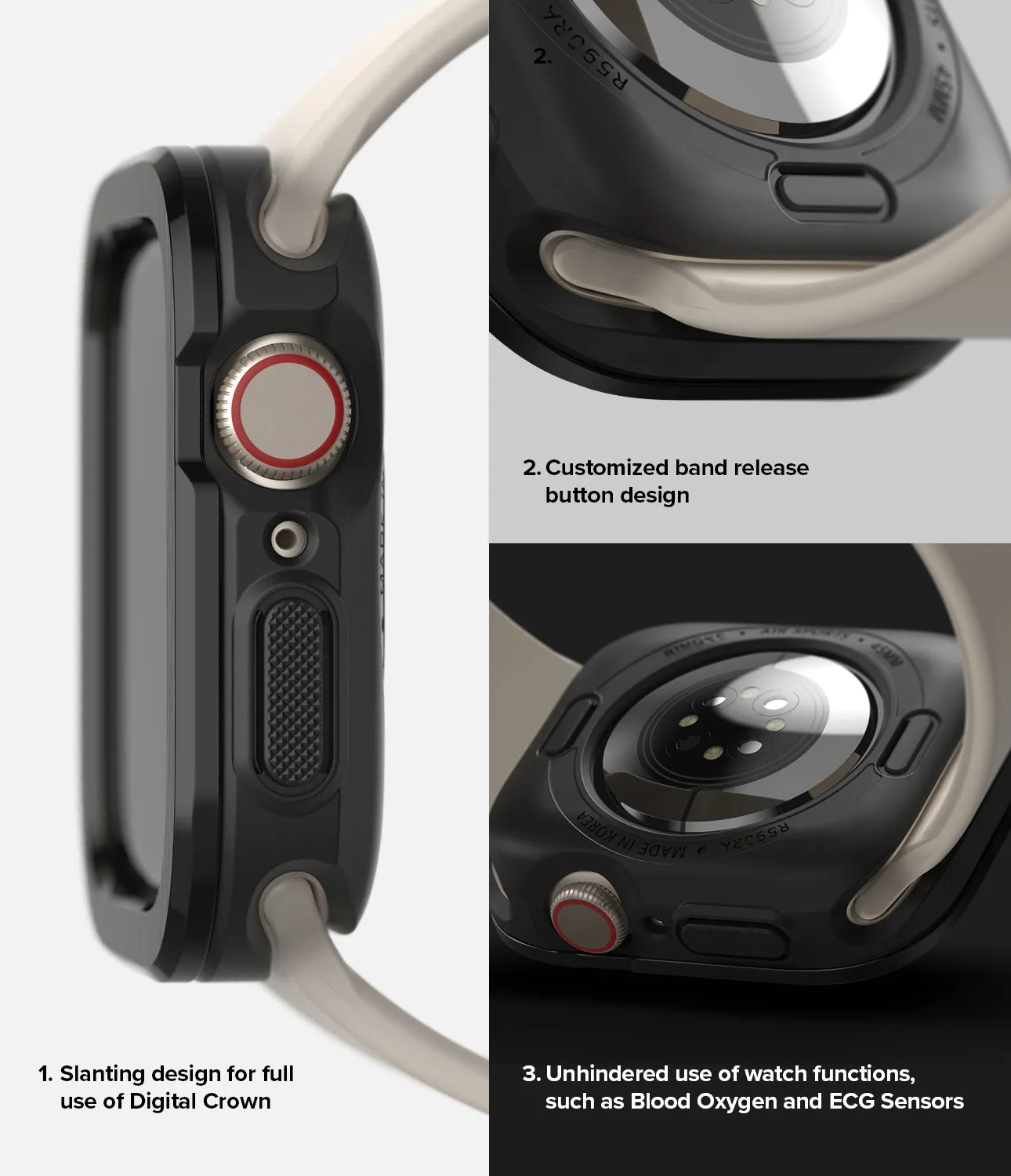 Selling Fast Apple Watch Series (45mm / 44mm) | Air Sports (Black)   Bezel Styling  Stylish & Comfortable