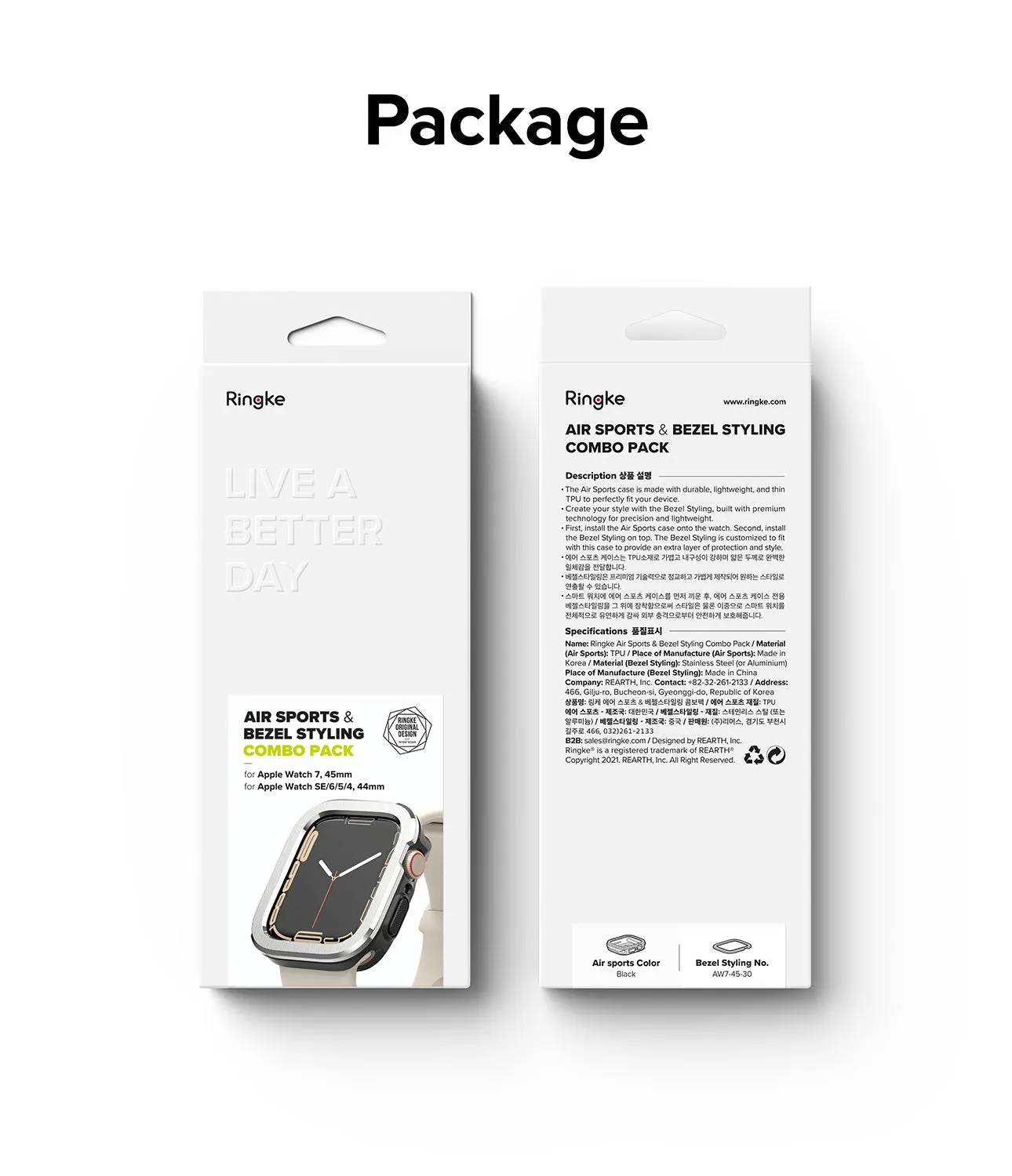 Selling Fast Apple Watch Series (45mm / 44mm) | Air Sports (Black)   Bezel Styling  Stylish & Comfortable