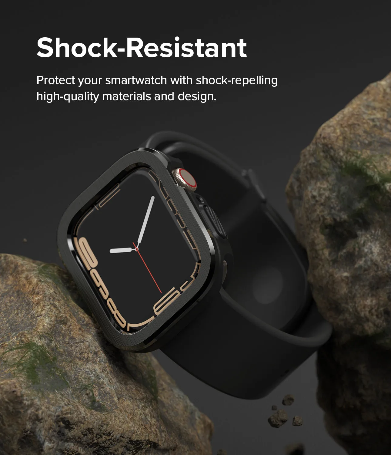 Selling Fast Apple Watch Series (45mm / 44mm) | Air Sports (Black)   Bezel Styling  Stylish & Comfortable