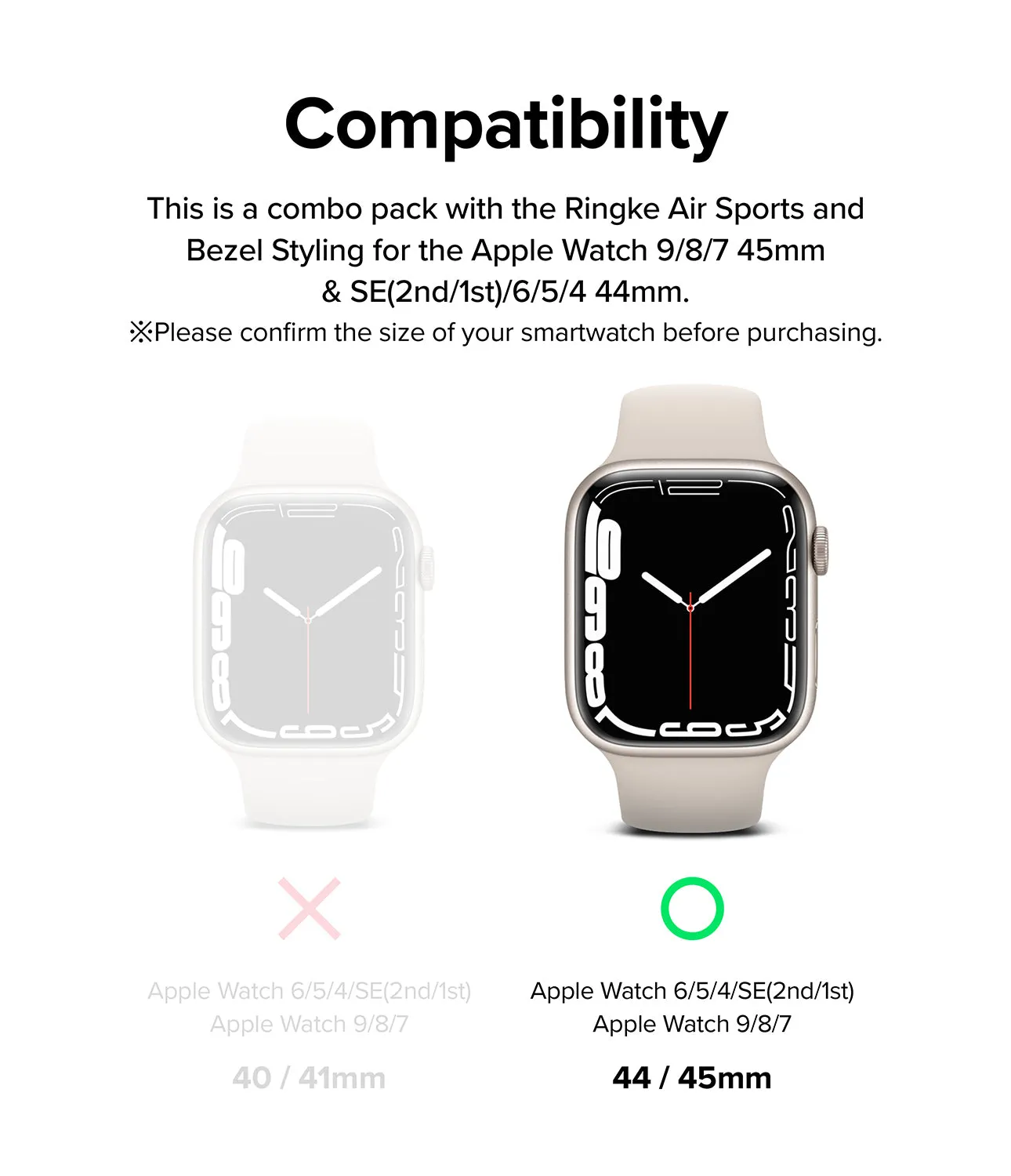 Selling Fast Apple Watch Series (45mm / 44mm) | Air Sports (Black)   Bezel Styling  Stylish & Comfortable