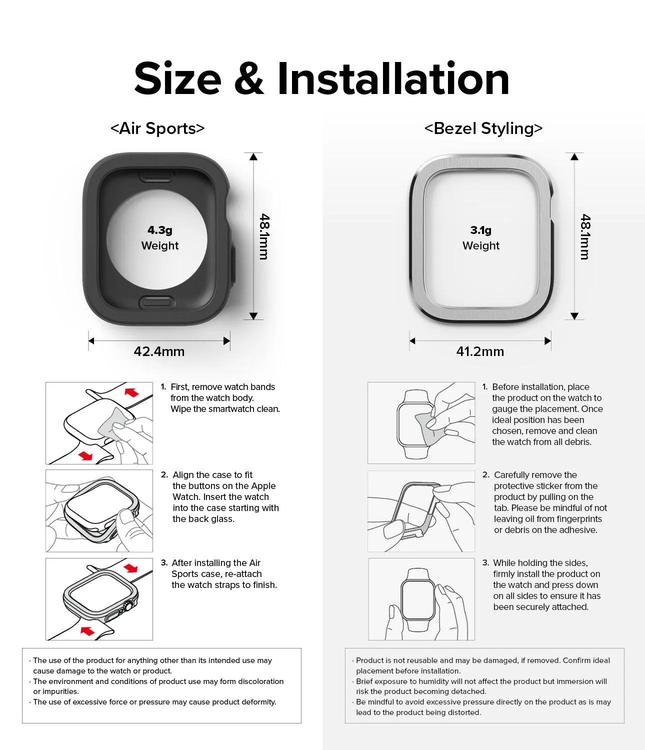 Selling Fast Apple Watch Series (45mm / 44mm) | Air Sports (Black)   Bezel Styling  Stylish & Comfortable