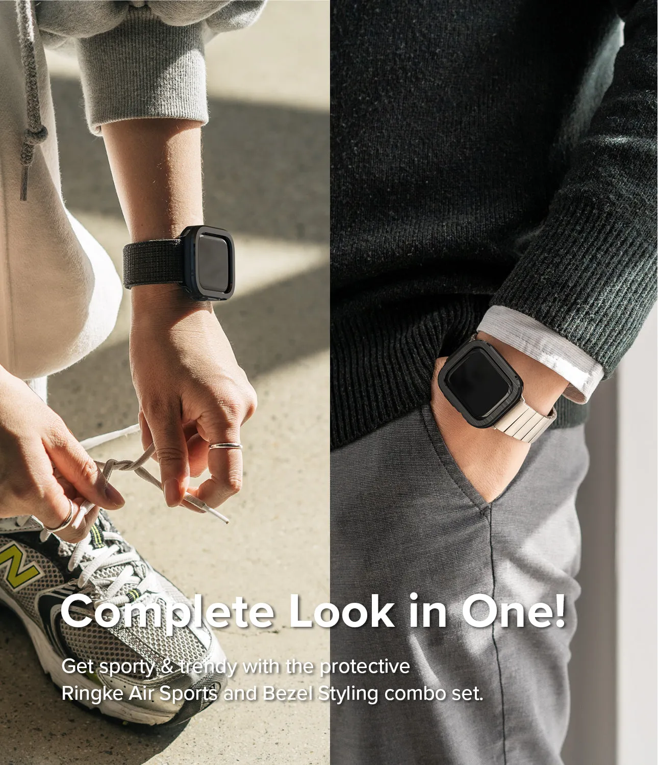 Selling Fast Apple Watch Series (45mm / 44mm) | Air Sports (Black)   Bezel Styling  Stylish & Comfortable
