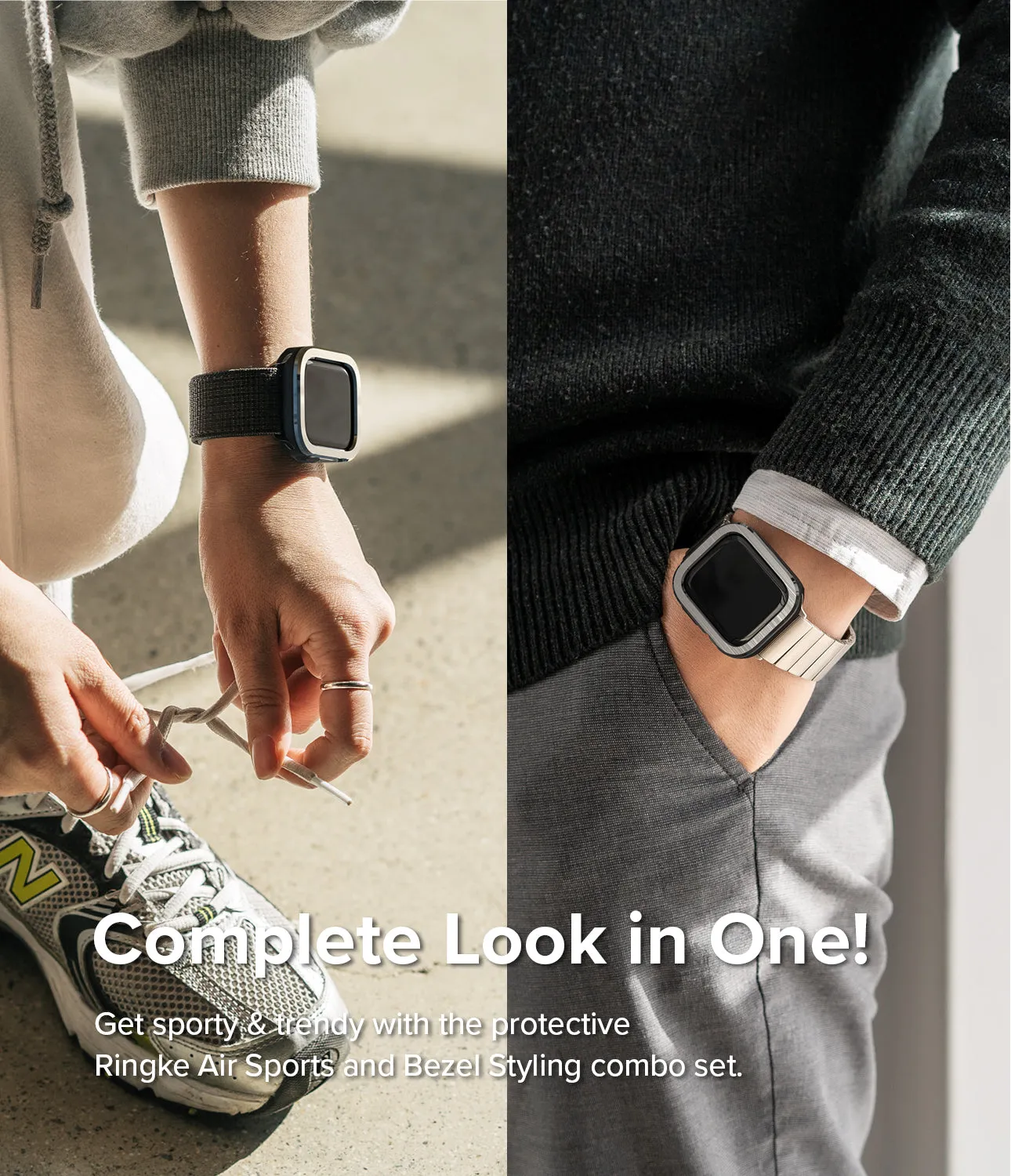 Selling Fast Apple Watch Series (45mm / 44mm) | Air Sports (Black)   Bezel Styling  Stylish & Comfortable