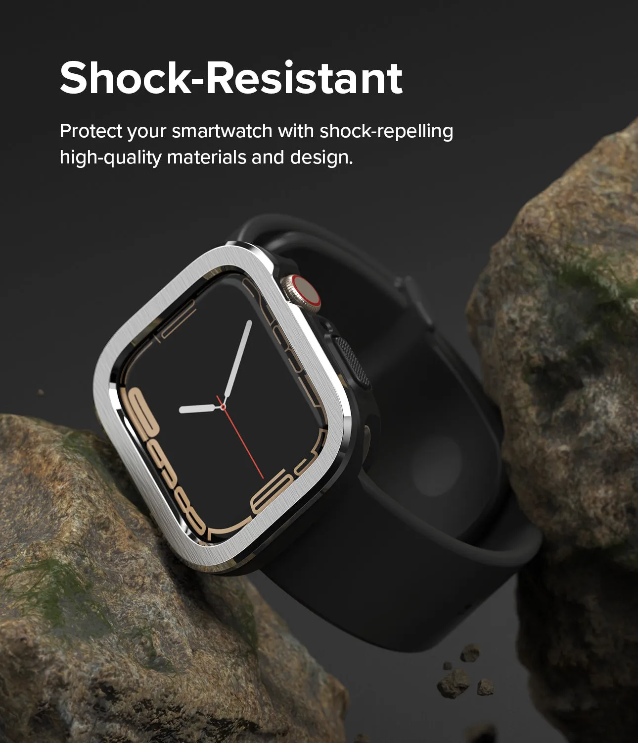 Selling Fast Apple Watch Series (45mm / 44mm) | Air Sports (Black)   Bezel Styling  Stylish & Comfortable