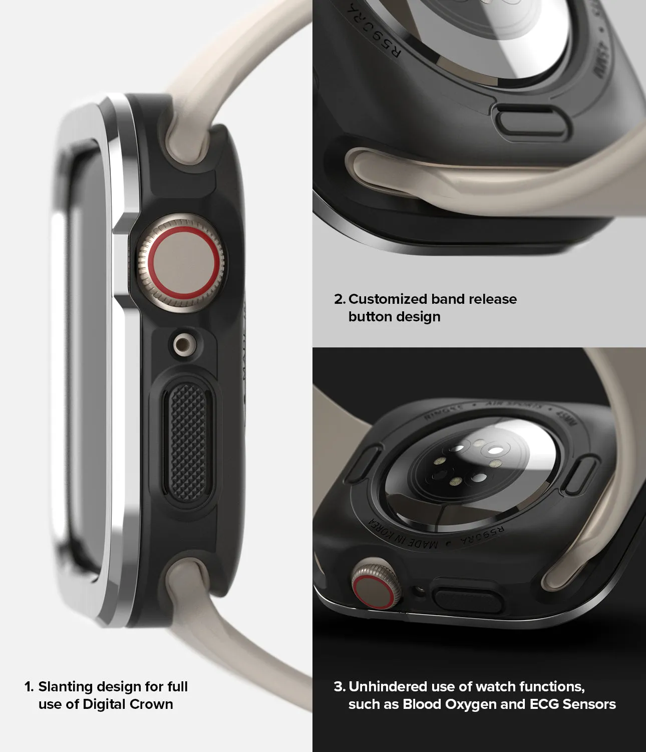 Selling Fast Apple Watch Series (45mm / 44mm) | Air Sports (Black)   Bezel Styling  Stylish & Comfortable