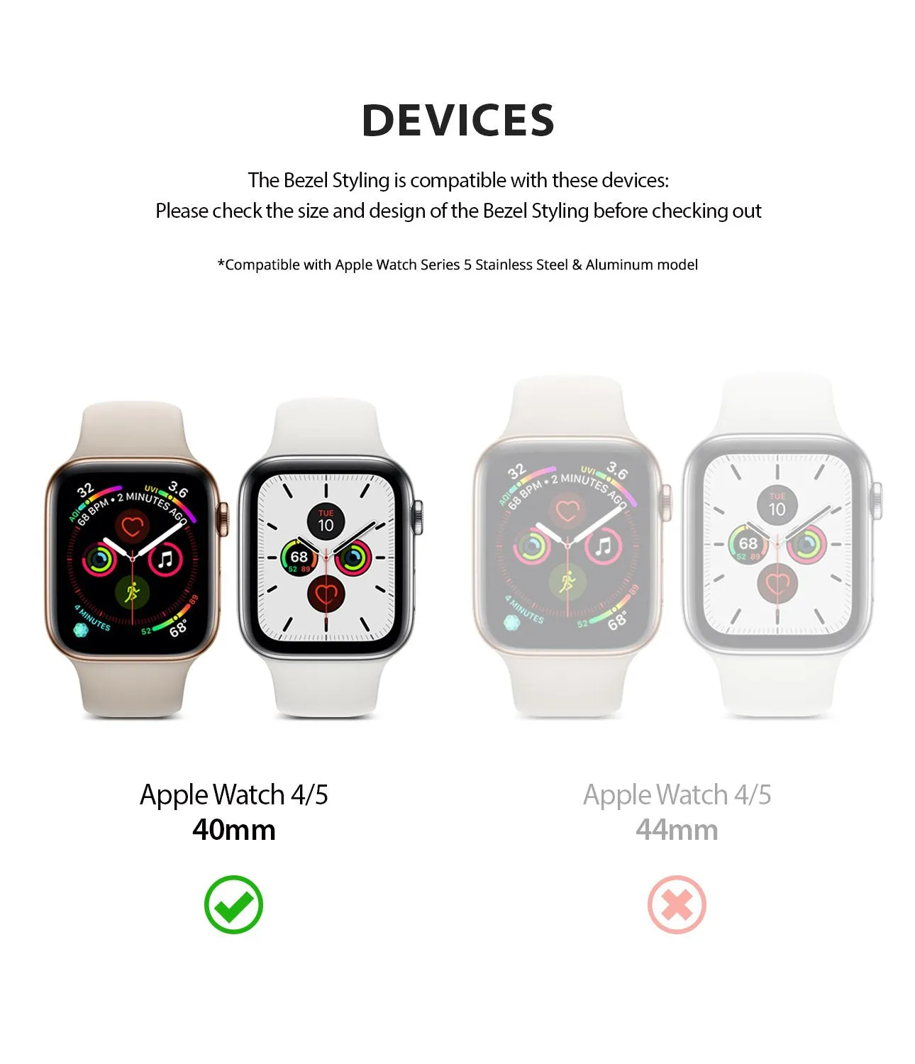 Selling Fast Apple Watch Series 6 / SE / 5 / 4 (40mm) | Premium Bezel Styling H  Going Fast!