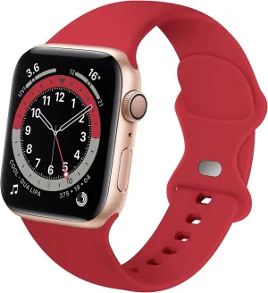 Selling Fast Apple Watch Silicone Strap Classic (Red)  Limited Availability!
