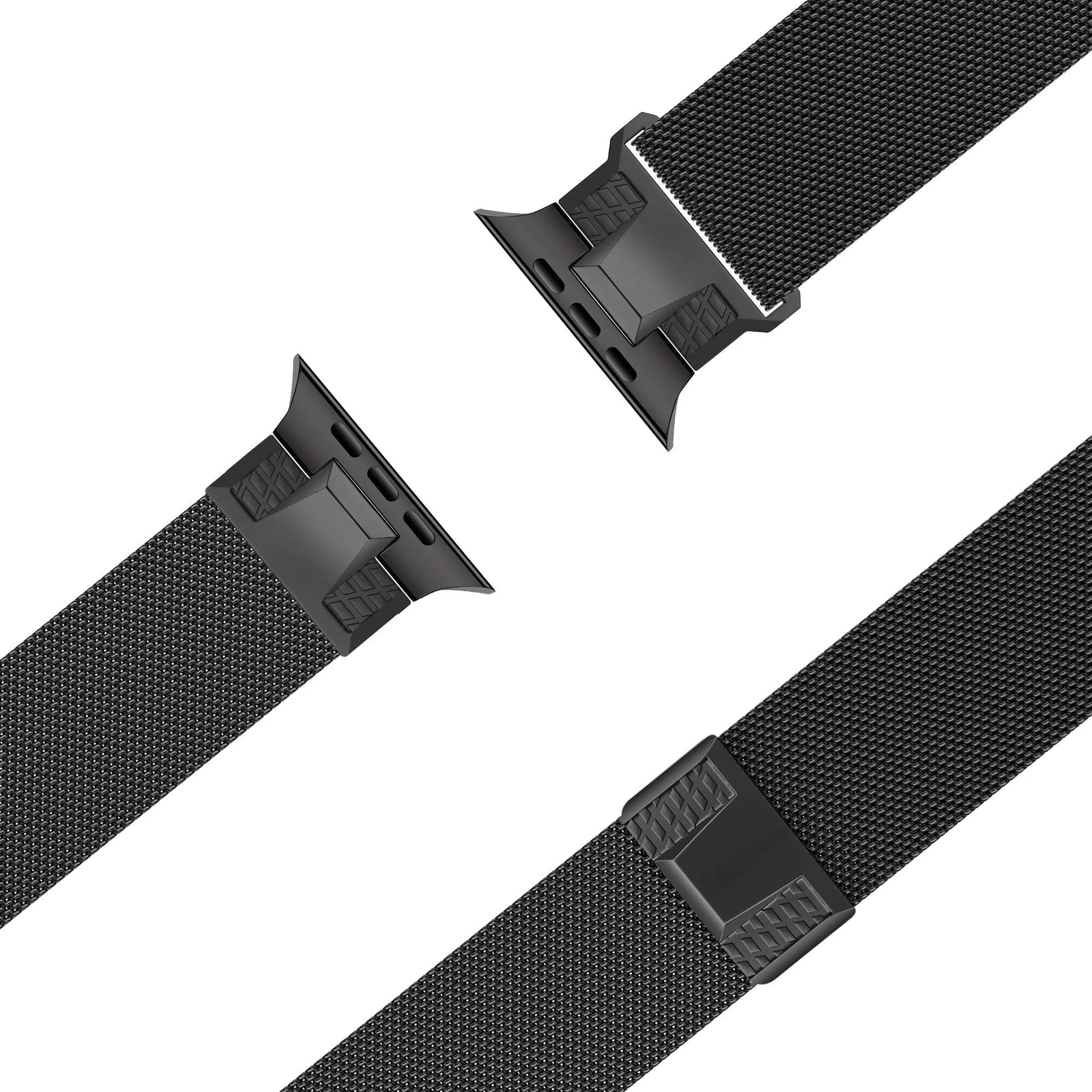 Selling Fast Bandz Apple Watch Milanese Strap 'Mecha' (Black)  Last Chance!