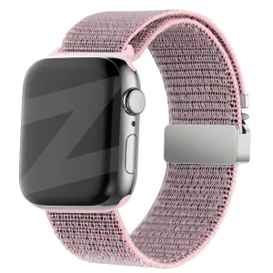 Selling Fast Bandz Apple Watch Nylon Strap 'Classic' with P-Buckle (Grey/Pink)  Last Few Pieces!